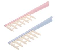 COLLBATH 2pcs Wide Tooth Styling Comb for Women Lightweight Plastic Detangling and Massage Hairbrush Portable Salon Hair Comb for Travel Home and Professional Use