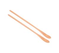 COLLBATH 2pcs Wooden Honey Spoon Long Handled Stirring Spoon for Latte Tea Coffee Small Kitchenware