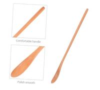 COLLBATH 2pcs Wooden Honey Spoon with Ergonomic Long Handle for Stirring Tea Soup and Cooking Portable Kitchen Utensil for Serving and Mixing Spices