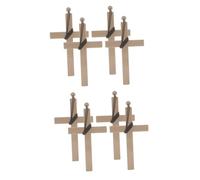 COLLBATH 2sets Plastic Crucifix Necklaces for Monk Cosplay and Nun Accessories for Halloween Photography Backgrounds and Cosplay Enthusiasts 4pcs*2
