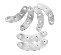 COLLBATH 3 Pairs Metal Heel Plates High Strength Shoe Heel Repair Pads Boot Sole Protectors for Men Quick Installation Outdoor Daily Use