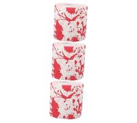 COLLBATH 3 Rolls Halloween Horror Bloodstain Print Novelty Toilet Paper Rolls Unique Bathroom Decor for Party