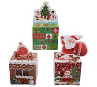 COLLBATH 3 Sets Christmas Money Pull Boxes Festive Surprise Cash Dispenser with Interactive Pull Mechanism DIY Xmas Holiday Party Favor for Loved Ones Fun Presentation with Vibrant Seasonal