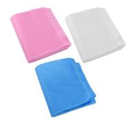 COLLBATH 300 Sheets Nail Vacuum Dust Collector Replacement Filters Non-woven Disposable Nail Dust Filter Papers with Strong Adsorption for Salon and Home Use Triple Color White Pink Blue