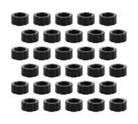 COLLBATH 30pcs Ball-joint Fixed Adapter Bracket Car Phone Holder Nut Quick Installation Reduces Phone Vibrations Plastic 17mm Ball Joint Black for Vehicle Use