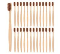 COLLBATH 30pcs Bamboo Toothbrushes Soft Bristles Gentle Gum Care Travel Tooth Brush for Adults Lightweight Compact Eco-Friendly Oral Hygiene The Go