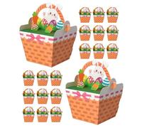 COLLBATH 30pcs Easter Candy Boxes with Handles 3D Cartoon Bunny Carrot Design Paper Treat Boxes for Party Favors Baby Shower School Egg Hunt Supplies