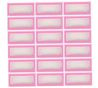 COLLBATH 30pcs Eyelash Storage Box with Window Portable False Eyelash Case for Easy Organization for Salon Personal Use Fluorescent Design