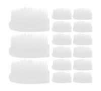 COLLBATH 30pcs Silicone Toothbrush Head Soft Nano Bristles Replacement Heads for Manual Brush Camping Travel Hotel Household Use