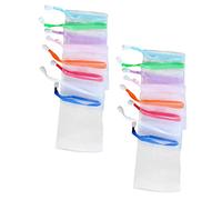 COLLBATH 30Pcs Soap Pouch Exfoliating Net Soap Saver Holder for Shower Bath Soft Foaming Mesh Bag for Skin Cleansing Dead Skin Removal and Rich Lather Generation Random Color
