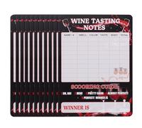 COLLBATH 30pcs Wine Tasting Feedback Cards Professional Scoring Sheets for Blind Tasting Wine Party Supplies Starter Tracker Cards with Instructions and Structured Evaluation