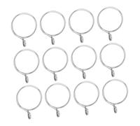 COLLBATH 36pcs Stainless Steel Roman Curtain Rings Inner Hanging Circles for Home Bathroom Drapes Window Curtain Accessories
