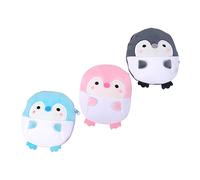 COLLBATH 3Pcs Adorable Penguin Plush Coin Pouch Set Cute Change Storage Bag Multi-Color Organizer for Boys and Girls and Adults