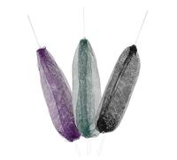 COLLBATH 3pcs African Exfoliating Net Body Scrubber for Shower Elastic Back Scrubber Bath Washcloths in Green Black Deep Violet Gentle Deep-Cleansing Skin Exfoliator for Men and Women