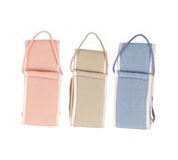 COLLBATH 3pcs Back Scrubber Towel Long Exfoliating Back Rub Towels Natural Fiber Bath Scrubbers for Deep Cleansing Smooth Skin Portable for Home and Travel Use Random Color