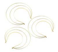 COLLBATH 3pcs Crown Headband Women Goddess Crown Headpiece Three-layer Metal Headband Decoration for Bridal Weddings and Renaissance Parties