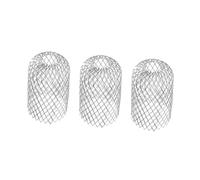 COLLBATH 3pcs Expandable Aluminum Gutter Guard Leaf Filter Strainer Covers for Downspout Protection Metal Mesh Drain Covers Outdoor Easy Install and Remove Compact for Rooftops and Gutters