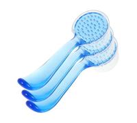 COLLBATH 3pcs Gentle Exfoliating Facial Cleansing Brush with Goat Horn and Ox Horn Brushes for Deep Pore Cleaning Nose Care and Home Dust Removal Portable Skincare Tools for Travel and