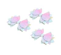 COLLBATH 3pcs Glitter Bowknot Straw Toppers with Elastic Band Clip Lightweight Leather Cup Accessories for Standard Straws Stylish and Secure Drinkware Decor for Birthdays Mother's Day