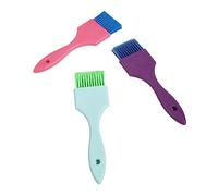 COLLBATH 3Pcs Hair Dye Brush with Soft Nylon Bristles Slip Matte Handle Hair Salon Applicator for Even Color Application Reusable Hairstyling Tools for Home and Professional Use