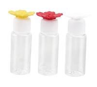 COLLBATH 3pcs Handheld Hummingbird Feeder Plastic Flower Shape Feeder Replacement Feeding Outlet for Window Hanging Outdoor Use