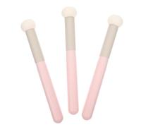 COLLBATH 3Pcs High-density Sponge Concealer Brushes with Handle for Dry and Wet Use Soft Elastic Makeup Sponges for Flaw Concealing and Blending Washable Cosmetic Applicators for Women