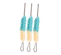 COLLBATH 3pcs Long Back Shower Scrubber with Rope Handles Soft PE Bath Loofah Body Sponge for Exfoliating Dead Skin Lightweight Portable Mesh Body Scrubber for Travel and Daily Shower Use