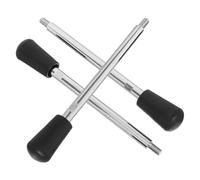 COLLBATH 3Pcs M8 Threaded Clamping Handle Knobs for Lathe Machines, Metal Revolving Crank Arm Handles, Industrial Workshop Machine Handwheel Grip Accessories