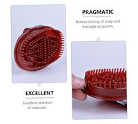 COLLBATH 3PCS Multipurpose Plastic Head Massage Brush Bath Skin Cleaner for Bathing Exfoliating Scalp Oil Removal and Dead Skin Cell Massage