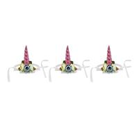 COLLBATH 3pcs Pet Hat Cat Hat Pet Cosplay Unicorn Design Soft Fabric Perfect for Parties