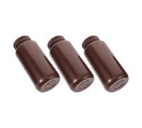 COLLBATH 3pcs Plastic Medicine Bottles with Caps PP Empty Reagent Containers for Chemical Samples Multi-purpose Storage for Medications and Cosmetics