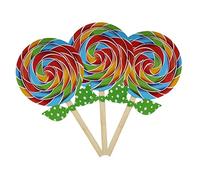 COLLBATH 3pcs Realistic Lollipop Props Decorative Fake Candy for Photography Party Scenes Weddings and Boy Girl Toys Bright Simulation Lollipops for Creative Photo Shoots