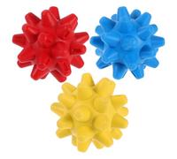 COLLBATH 3pcs Spiky Massage Balls for Deep Tissue Trigger Point Therapy Rubber Hand and Foot Massage Balls Portable Mini Foot Massager and Muscle Relief