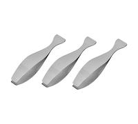 COLLBATH 3Pcs Stainless Steel Fish Bone Tweezers Kitchen Tool for Home Supply High Strength Forged Elastic Chicken and Pig Hair Remover with Portable Compact Design and Easy to Clean Smooth