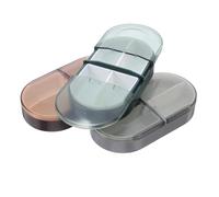 COLLBATH 3pcs Travel Medication Organizer with Compartments Portable Airtight Pill Case for Tablets Small Weekly Pill Holder for Efficient Separation and Sustainable Health Routines