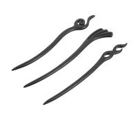 COLLBATH 3pcs Vintage Wooden Hair Sticks Handmade Chinese Hairpins for Women Lightweight Wooden Hair Accessories for Hanfu Updo Chignon Classical Elegant