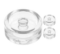 COLLBATH 3Pcs Wide Mouth Glass Fermentation Weights Heavy Lids for Mason Jars Multi-Function Fermenting Accessories for Sauerkraut Kimchi Pickles Preservation