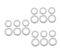 COLLBATH 3sets Bird House Cage Hole Protectors Birds Nest Box Metal Guards Accessory for Budgie Nest 6pcs*3
