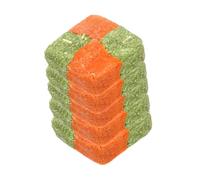 COLLBATH 3sets Bunny Chew Toys Rabbit Treats Guinea Pig Snacks Grass Cakes for Small Pets 5pcs*3