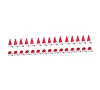 COLLBATH 3sets Fashionable Santa Hat Hair Grips Metal Hair Clips for Kids and Teens Christmas Party Accessory No Freying Ends 10pcs*3
