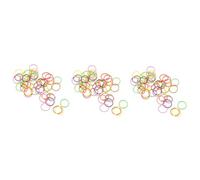 COLLBATH 3sets Vivid Dog Hair Bows Reusable Pet Hair Bands Dog Grooming Accessories Mixed Colors Elastic for Small 170pcs*3