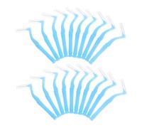 COLLBATH 40pcs Shaped Interdental Brushes Soft Rubber Bristles Dental Interspace Toothbrush for Orthodontic Care Sensitive Gums Deep Cleaning Narrow Gaps Portable Oral Hygiene