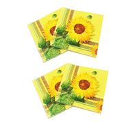 COLLBATH 40pcs Sunflower Pattern Printed Napkins for Parties Banquets Daily Use Vibrant Paper Towels with Absorbency for Easy Cleanup