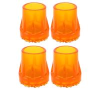 COLLBATH 4pcs 32mm Oxford Non-Slip Cane Tips for Walking Sticks and Crutches, Heavy Duty Traction Replacement Caps for Stability and Safe Walking Accessories