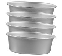 COLLBATH 4pcs Aluminum Alloy Non-Stick Cake Pan DIY Muffin Mold for Kitchen Baking Metal Cheese Cake Baking Pans