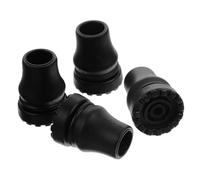 COLLBATH 4pcs Anti-Skid Crutch Tips Replacement Walking Pole Foot Covers Non-Slip Cane Ferrules for Hiking Trekking Poles with Wear-Resistant Feet Sleeves for Elderly Safety