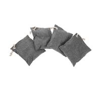 COLLBATH 4Pcs Bamboo Charcoal Bags Natural Odor Absorber for Home Closet Pets and Basement Moisture Absorbers Reusable Activated Charcoal Air Purifying Bags Efficient Odor