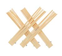 COLLBATH 4pcs Bamboo Folding Fan Frame for DIY Crafts Japanese Style Fan Spines for Weddings Parties Home Decor and Lightweight Crafting Material