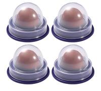 COLLBATH 4pcs Catnip Ball Chew with Fish Gelatin for Cats, Covered with Lid and Adhesive Tape on Back, Indoor Kitten Treats for Interactive Play and Nutrition