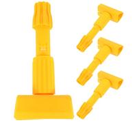 COLLBATH 4pcs Commercial Mop Head Replacement Clamps with Reinforced Plastic Brackets and Heavy Duty Gripper Handles Quick Release Secure Attachment for Wet Floor Mops in Professional